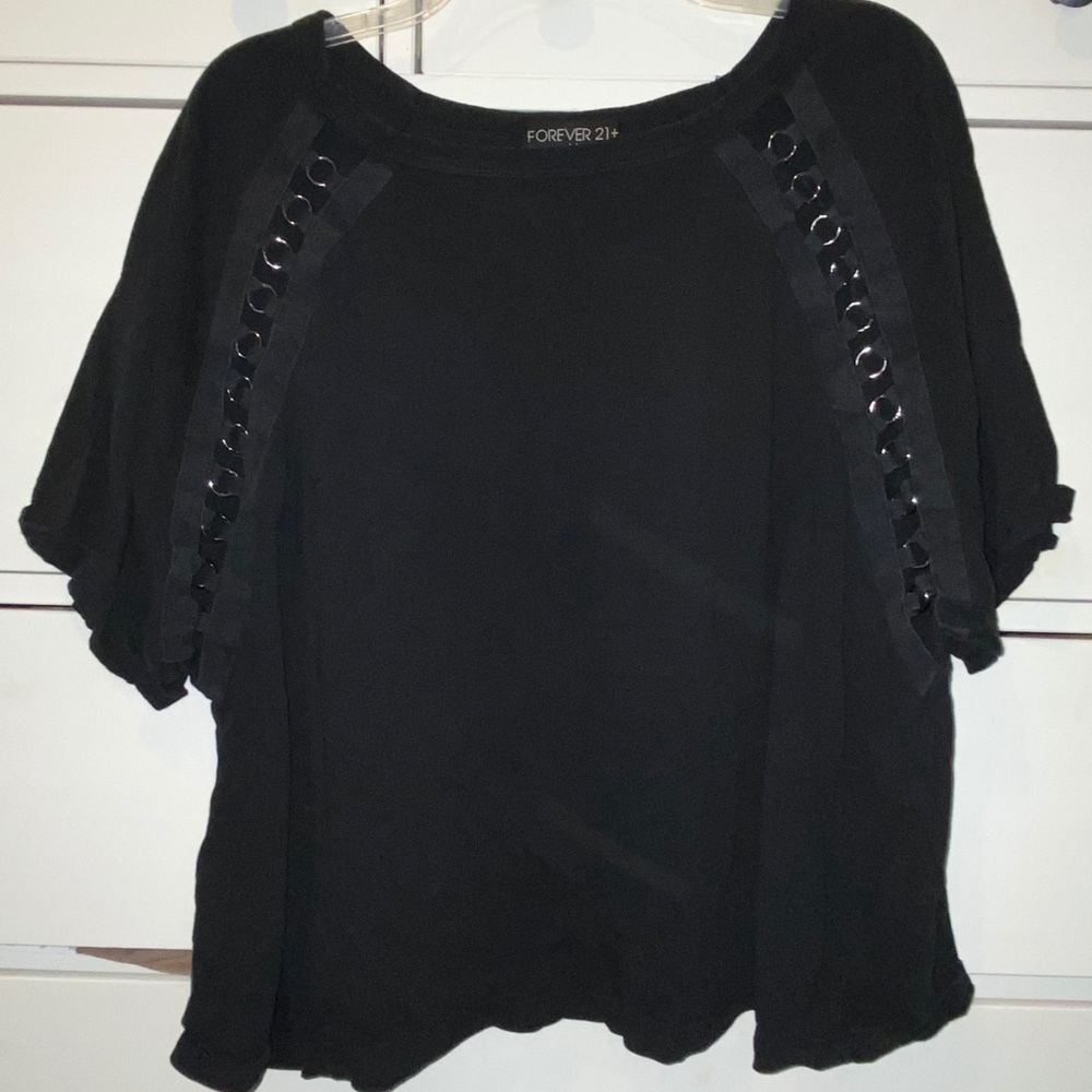 PLUS SUZE Forever 21 Grungy Top
